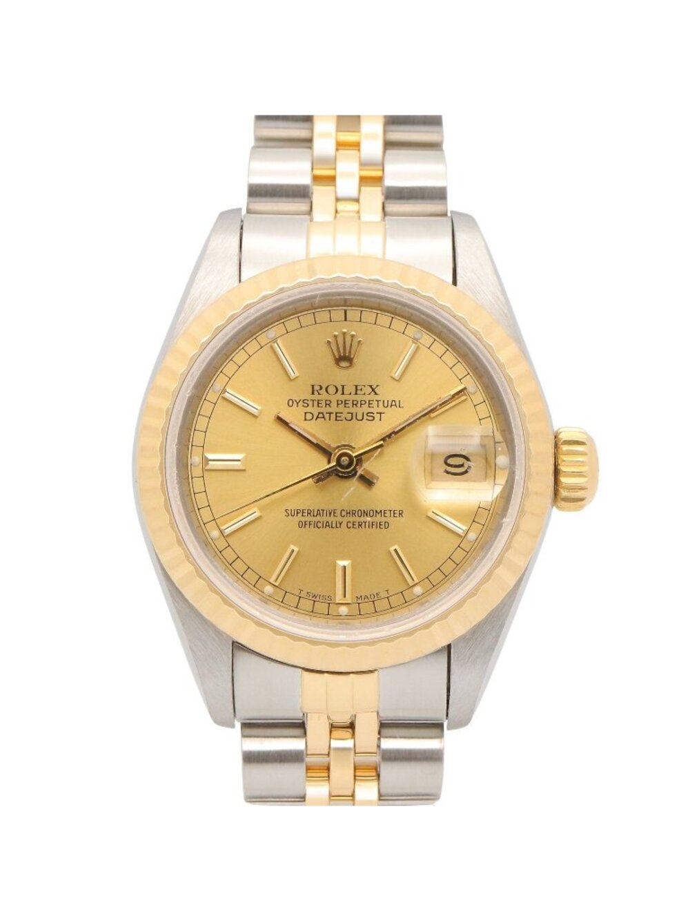 Rolex Datejust Number CH BA 18k Stainless Steel